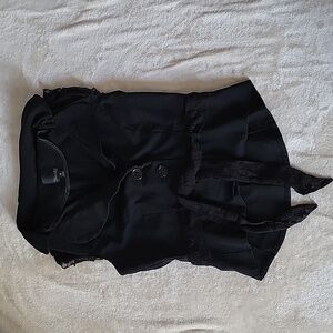 Vintage Y2K Black Star city sleeveless blazer top